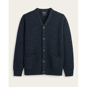 Pendleton Mens Shetland Collection Washable Wool Cardigan Navy Heather 58950Z M